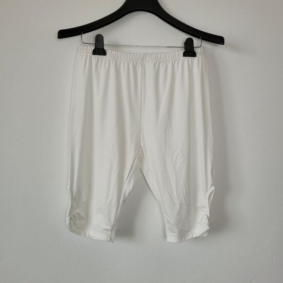 Set Of 3 NEW Biker Shorts Knee Length Under Skirt Modesty Red Purple White Large - Picture 7 of 14